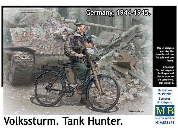 1/35 ドイツ国民突撃隊タンクハンター w/自転車1944-1945年