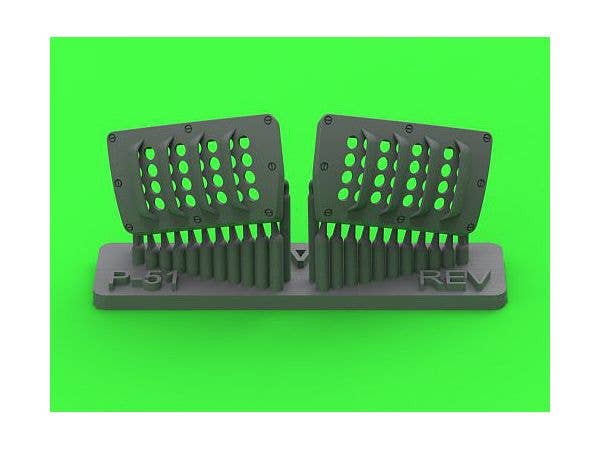 1/32 WWII アメリカ P-51ムスタング キャブレターエアフィルターカバー RAFルーバータイプ バージョンA (レベル用)