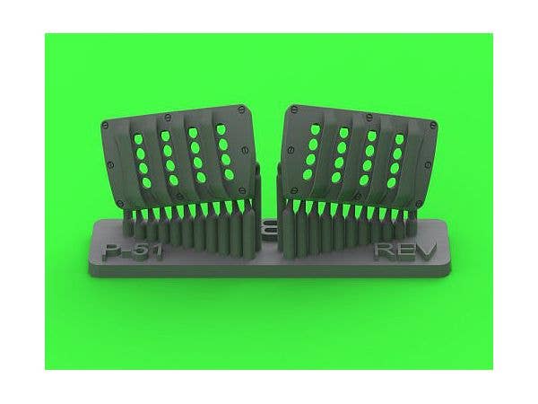 1/32 WWII アメリカ P-51ムスタング キャブレターエアフィルターカバー RAFルーバータイプ バージョンB (レベル用)