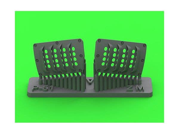 1/32 WWII アメリカ P-51ムスタング キャブレターエアフィルターカバー RAFルーバータイプ バージョンA (造形村用)