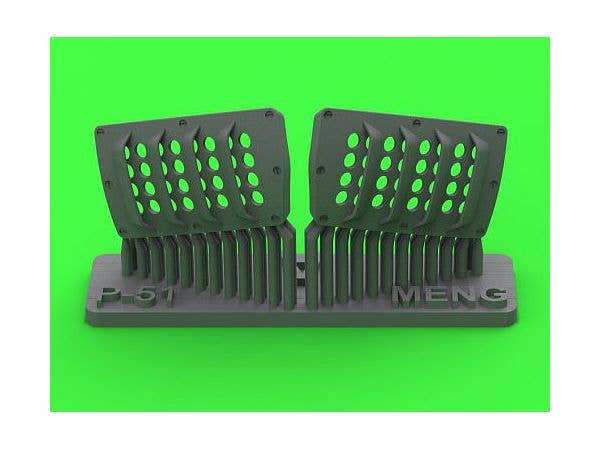 1/48 WWII アメリカ P-51ムスタング キャブレターエアフィルターカバー RAFルーバータイプ バージョンA (モンモデル用)