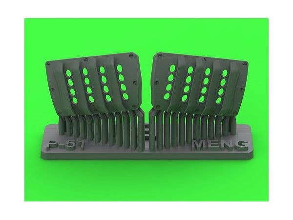 1/48 WWII アメリカ P-51ムスタング キャブレターエアフィルターカバー RAFルーバータイプ バージョンB (モンモデル用)