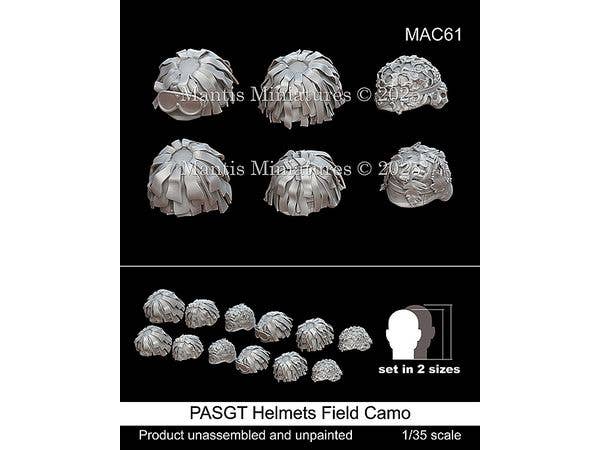 1/35 現用 アメリカ PASGTヘルメット 野戦カモフラージュカバー付