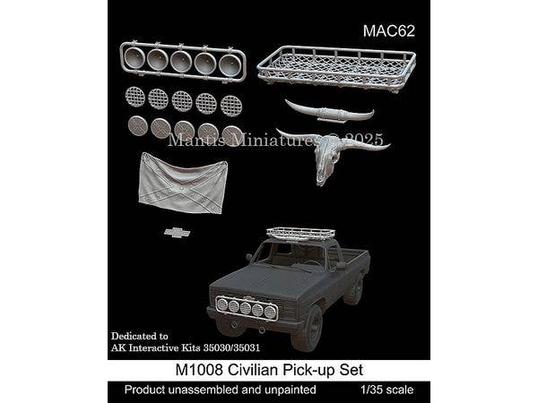 1/35 現用 アメリカ 民間ピックアップトラック装備品セット (AKインタラクティブ用)