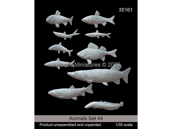 1/35 動物セット44 淡水魚