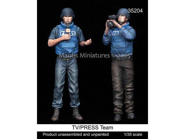 1/35 現用 TV/報道チームセット(2体入)