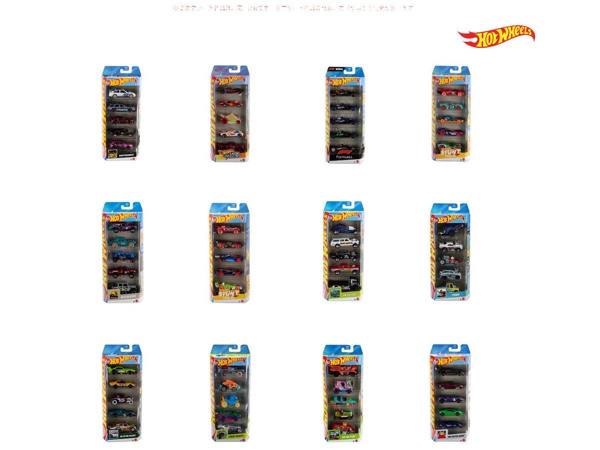 ホットウィール 5カーパック アソート 1Box 12pcs