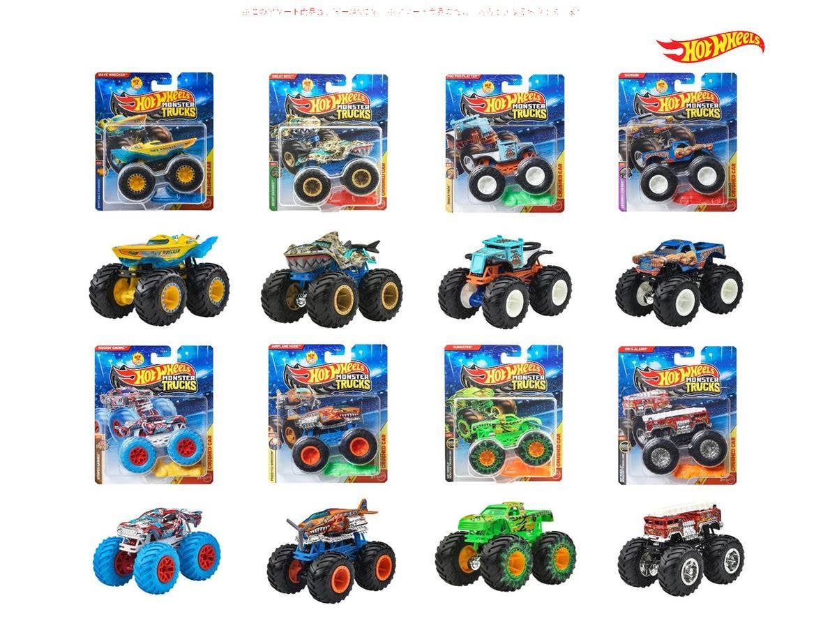 ホットウィール モンスタートラック 1:64アソート 1Box 8pcs