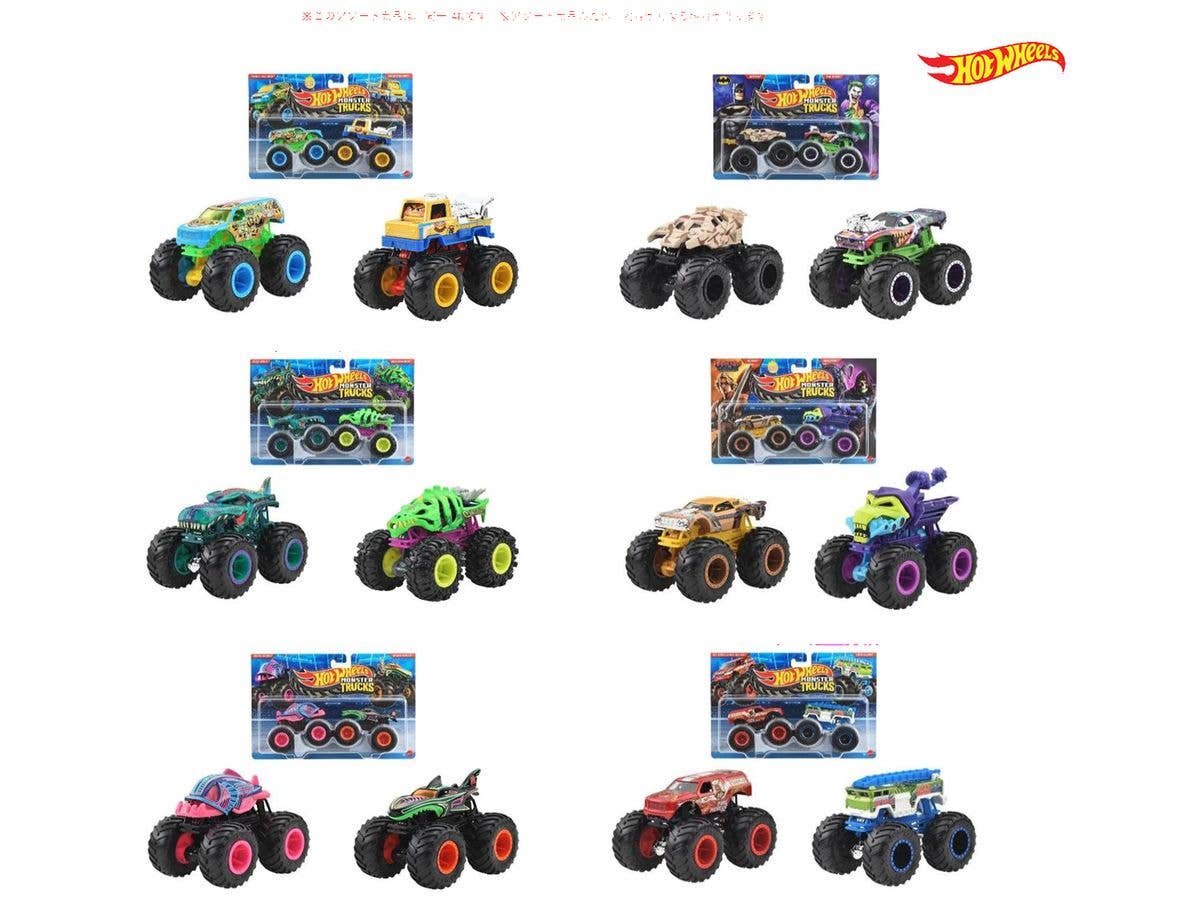 ホットウィール モンスタートラック 1:64 2パック アソート 1Box 8pcs