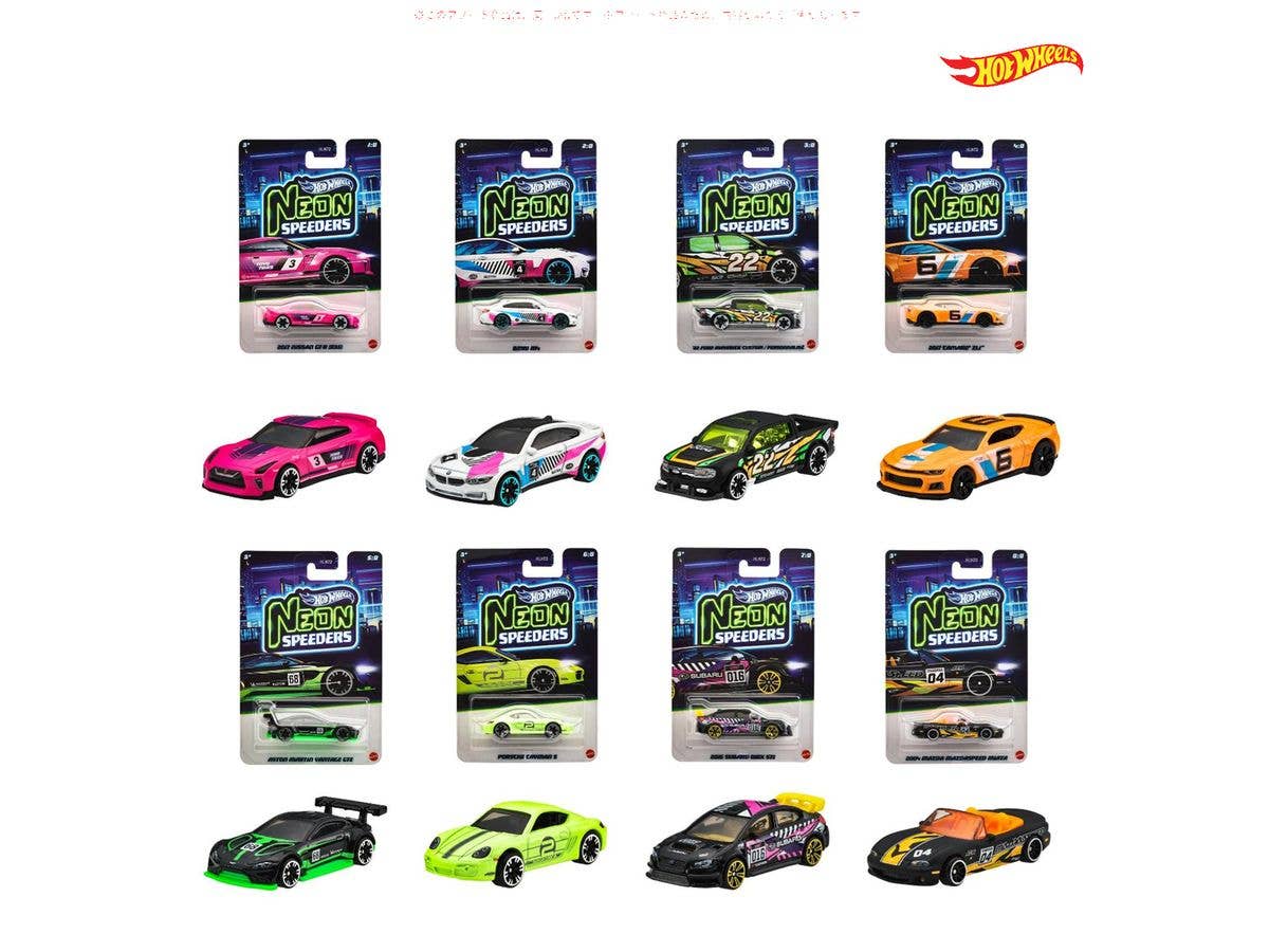 ホットウィール ネオン･スピーダーズ アソート 1Box 10pcs