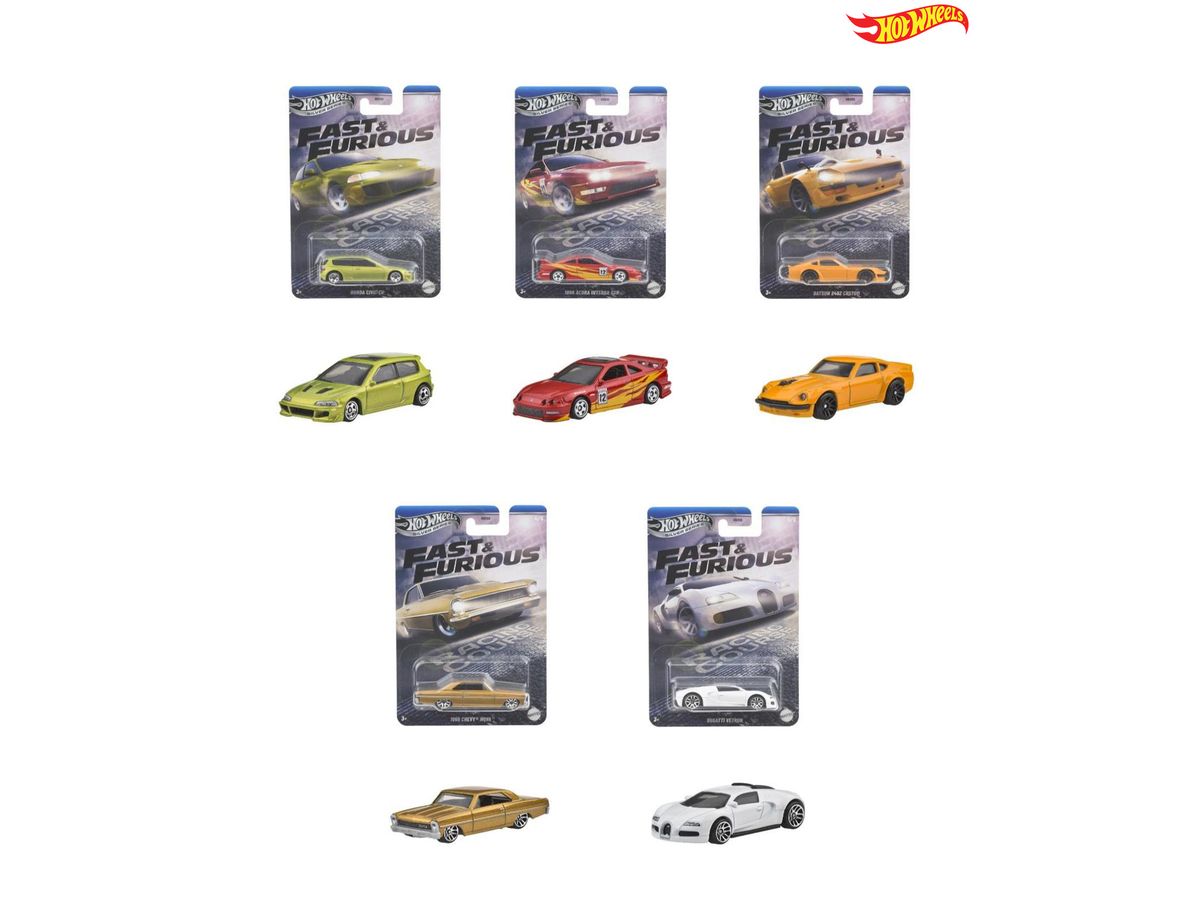 ホットウィール ワイルド･スピード テーマ アソート -  レーシング コース 1Box 10pcs