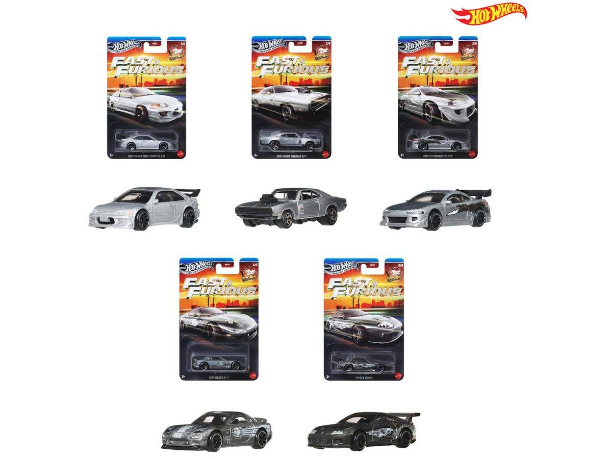 ホットウィール ワイルド･スピード テーマ アソート - 25周年記念 1Box 10pcs