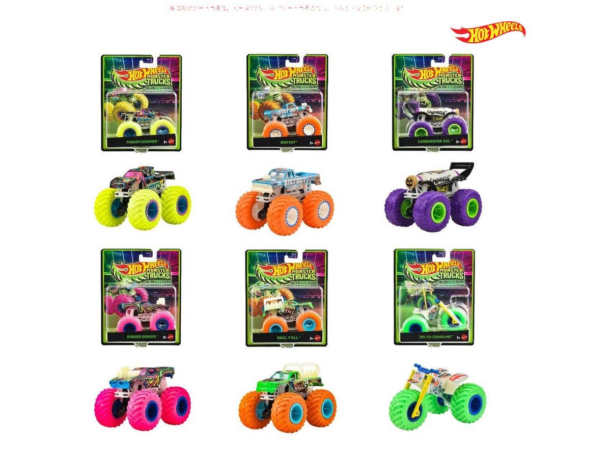 ホットウィール 光る!モンスタートラック アソート 1Box 6pcs