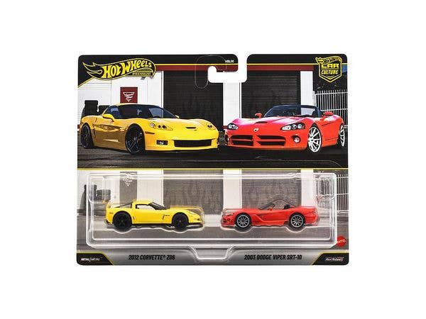 ホットウィール プレミアム2パック 2012 コルベット Z06 / 2003 ダッジバイパー SRT-10