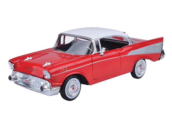1/24 1957 Chevy Bel Air Color: White/Red