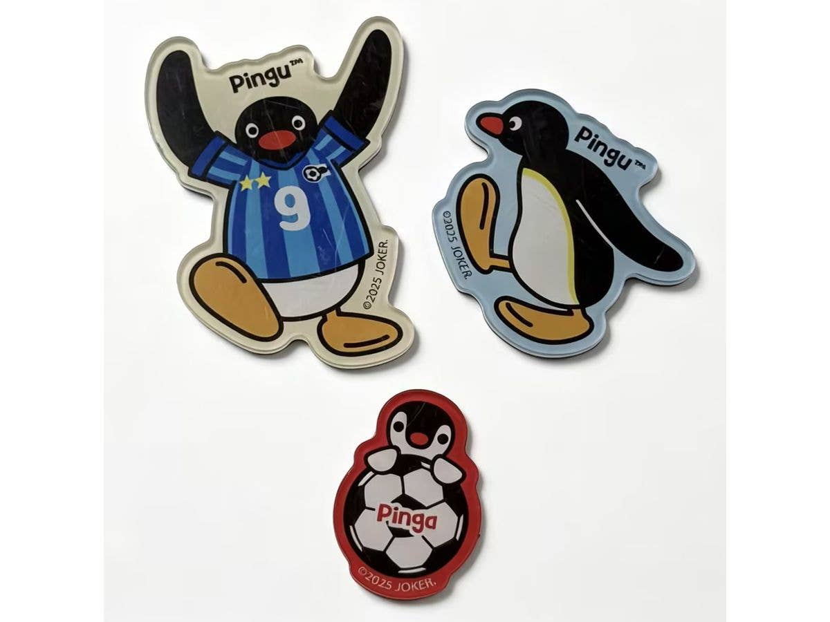 ピングー サッカー アクリルマグネット
