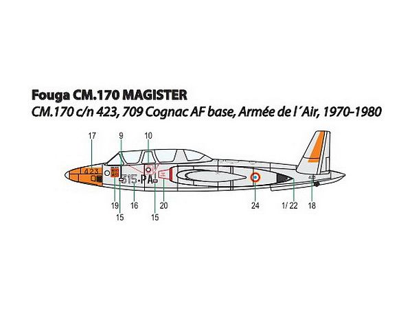 1/144 フーガ CM.170 マジステール フランス空軍
