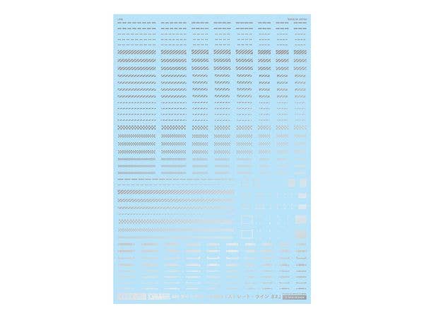 GM ラインデカール No.8 ストレートライン #2 シルバー