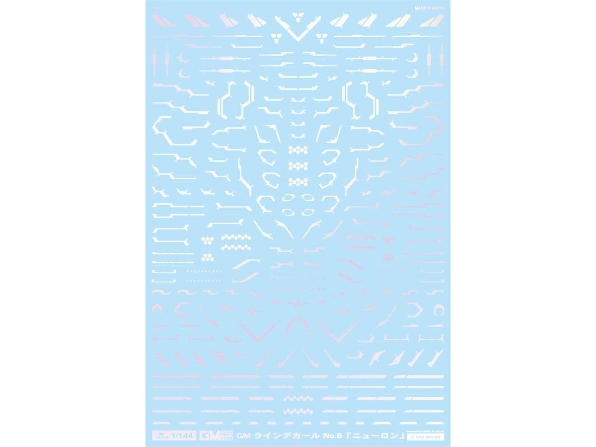 1/144 GM ラインデカール No.6 ニューロン パールレッド