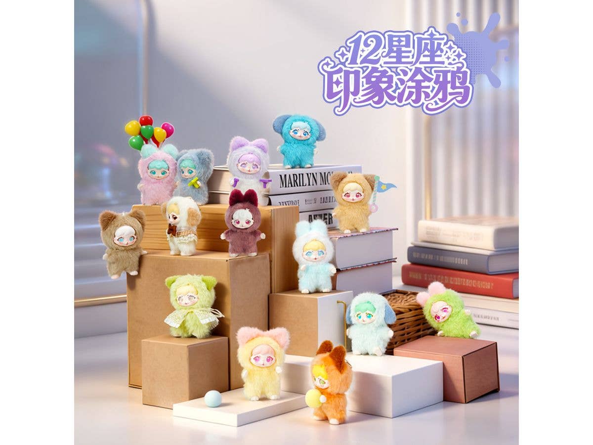 印象グラフィティシリーズ ソフビ付きぬいぐるみ ブラインドボックス 1Box 12pcs