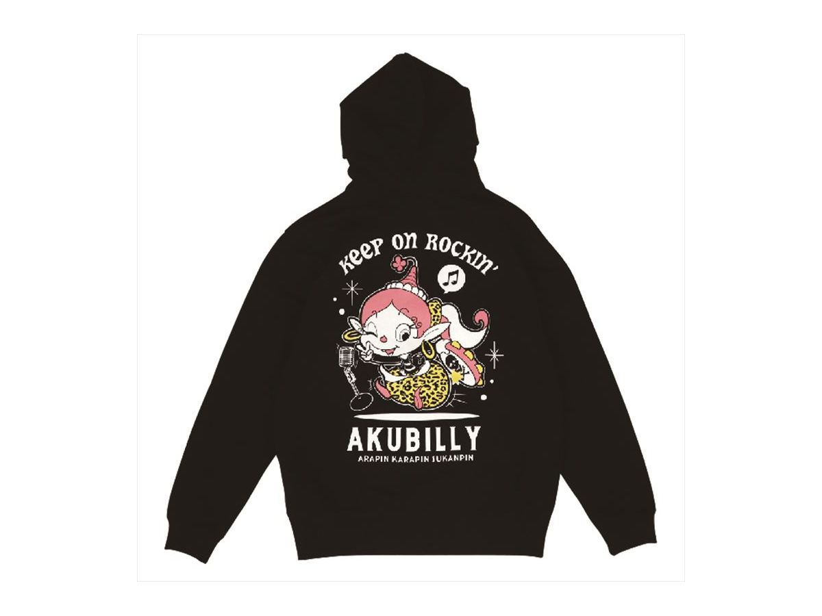 ハクション大魔王 アクビ パーカー (BK) XL