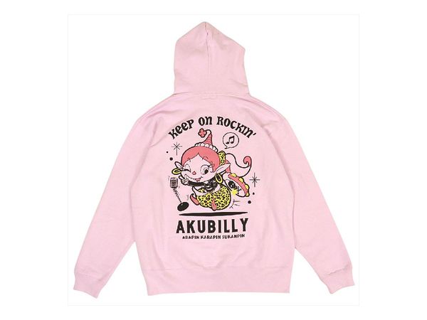 ハクション大魔王 アクビ パーカー (PINK) L