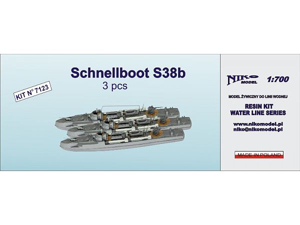 1/700 独 高速魚雷艇・シュネルボートS-38b型・3隻セット