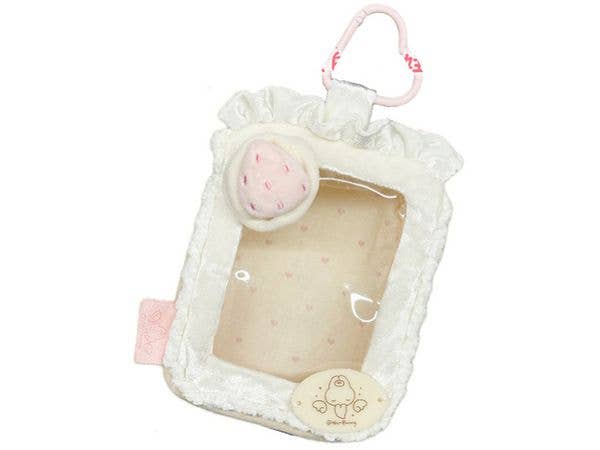 ホワイトストロベリーケーキ 10cmぬいぐるみポーチ(角形)