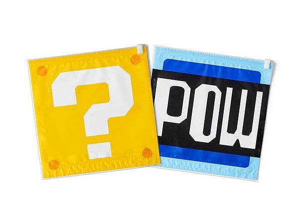 スーパーマリオ トラベル 衣類圧縮袋(ハテナブロック/POWブロック)