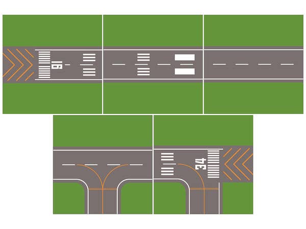 1/2500 ジオクレイパー 拡張ユニット#011 エアポートシリーズ 滑走路セット