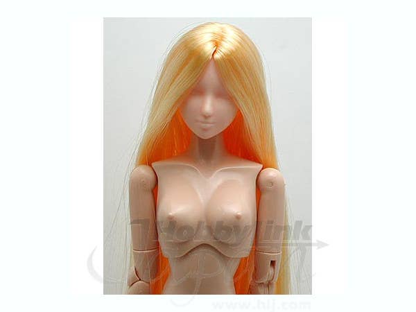 27cm 女性 植毛ヘッド 01 ナチュラル (ブロンド)