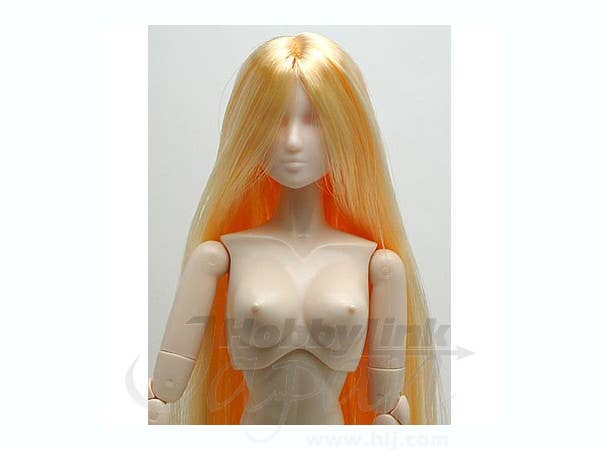 27cm 女性 植毛ヘッド 01 ホワイティ (ブロンド)