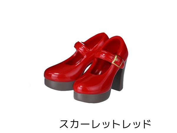 1/6 ヒールストラップシューズ スカーレットレッド