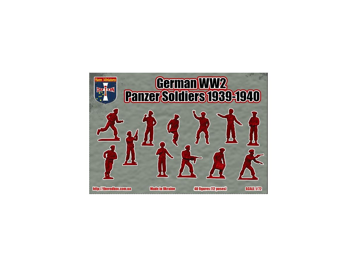 1/72 WW.II ドイツ軍 戦車兵 1939-1940年 (48体・12ポーズ)