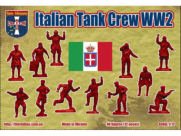 1/72 WW.II イタリア戦車兵 (48体・12ポーズ)