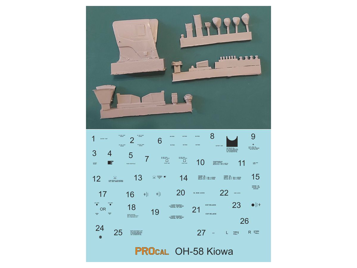 1/35 OH-58 カイオワ アップグレードパーツセット