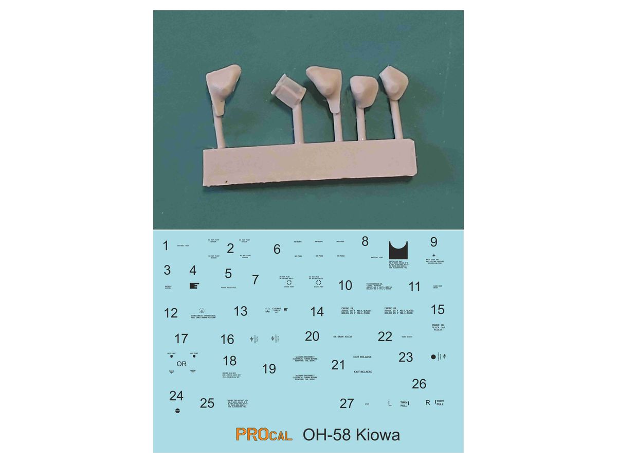 1/48 OH-58 カイオワ アップグレードパーツセット