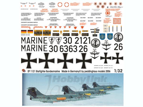 1/32 ドイツ海軍Ｆ-104 スターファイターマーキング