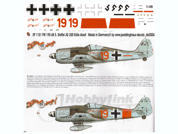 1/48 Fw190 A8 5.Staffel JG300 "Koelle Alaaf"