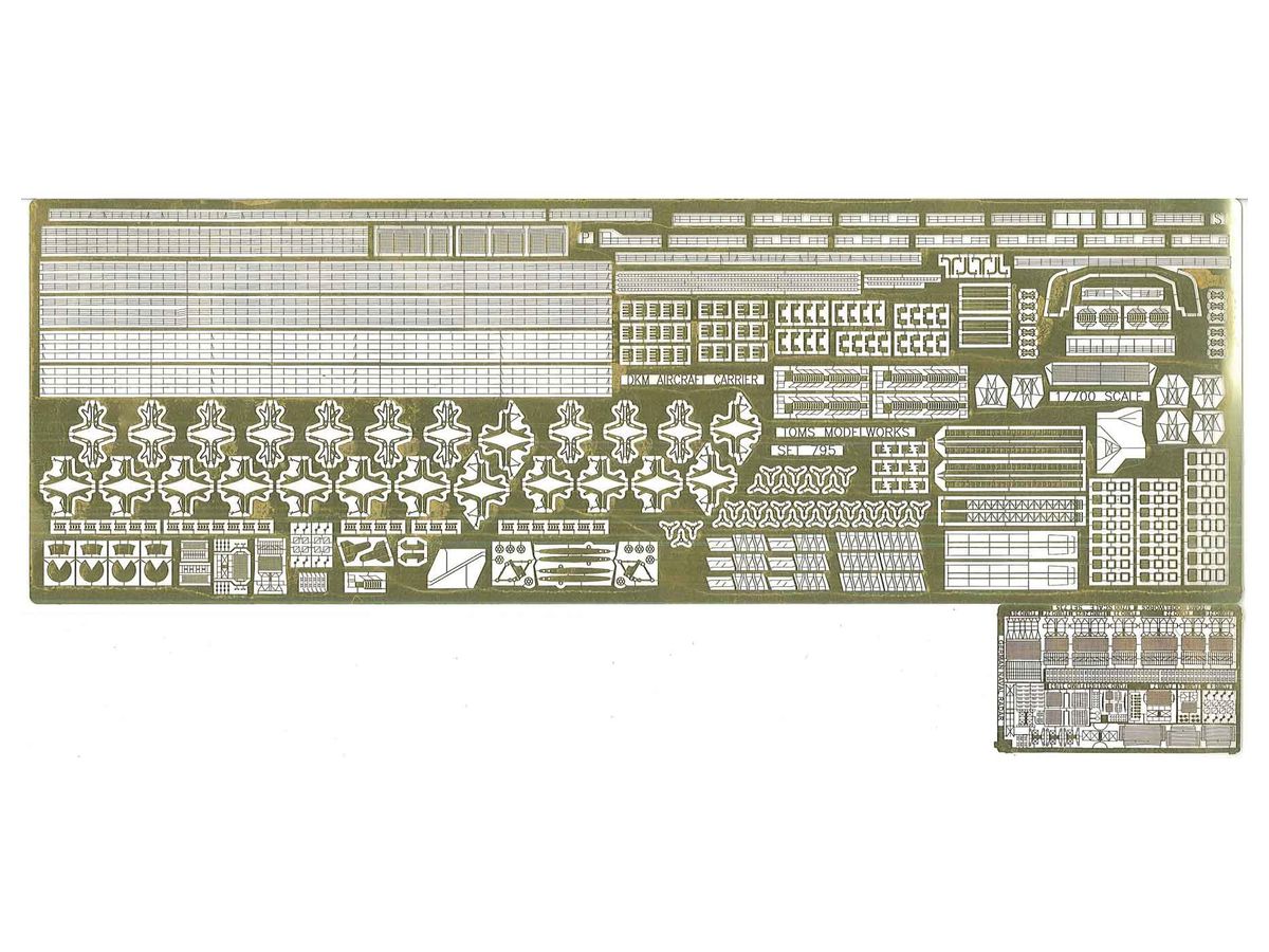 1/700 ドイツ海軍 空母 グラーフ・ツェッペリン用 エッチングパーツ (TR社用)