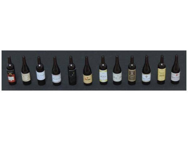 1/12 ワインボトル 茶色 (12本セット)