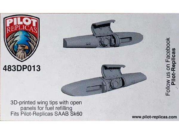 1/48 サーブ 105/SK60 主翼先端給油口 (パイロットレプリカ用)