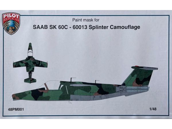 1/48 サーブ SK60C スプリンター迷彩塗装マスク (パイロットレプリカ用)