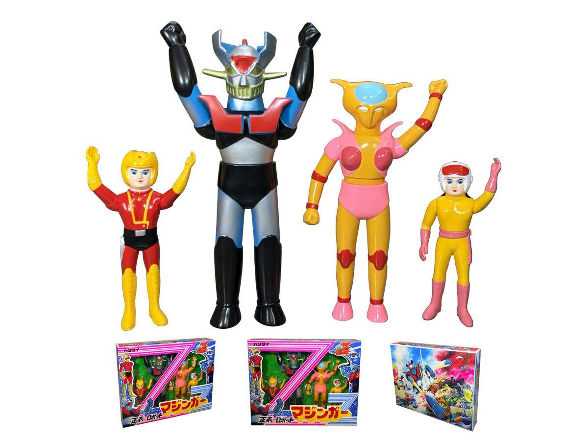 バイナルアーカイブスプロジェクト 復刻版 正義のロボットマジンガーZソフビセット