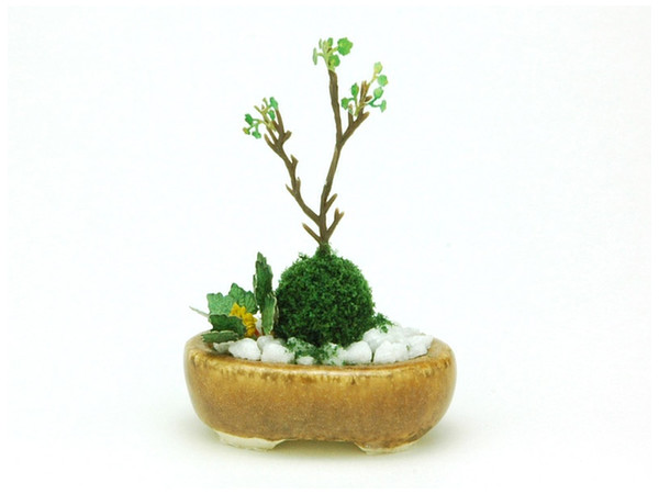 1/12 THE BONSAI 小判寄せ植え (茶)