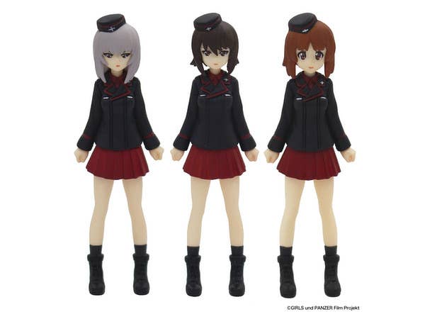 1/35 ガールズ&パンツァー劇場版 黒森峰女学園 フィギュアセット PVC製 塗装済み完成品 (3体セット)