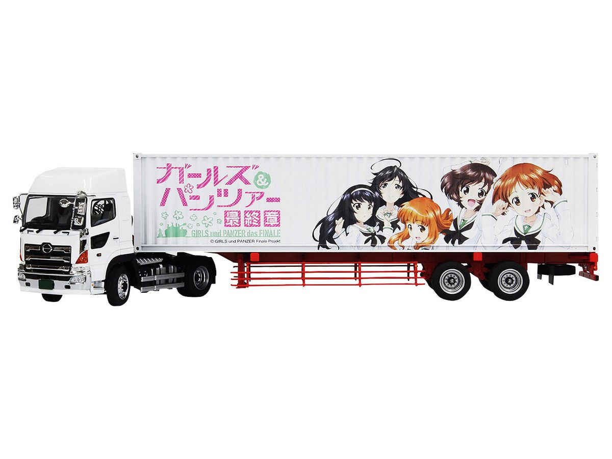 1/50 ガールズ&パンツァー最終章 スケール キャラコンテナ (40ft) あんこうチーム トラクターヘッド付きフルセット