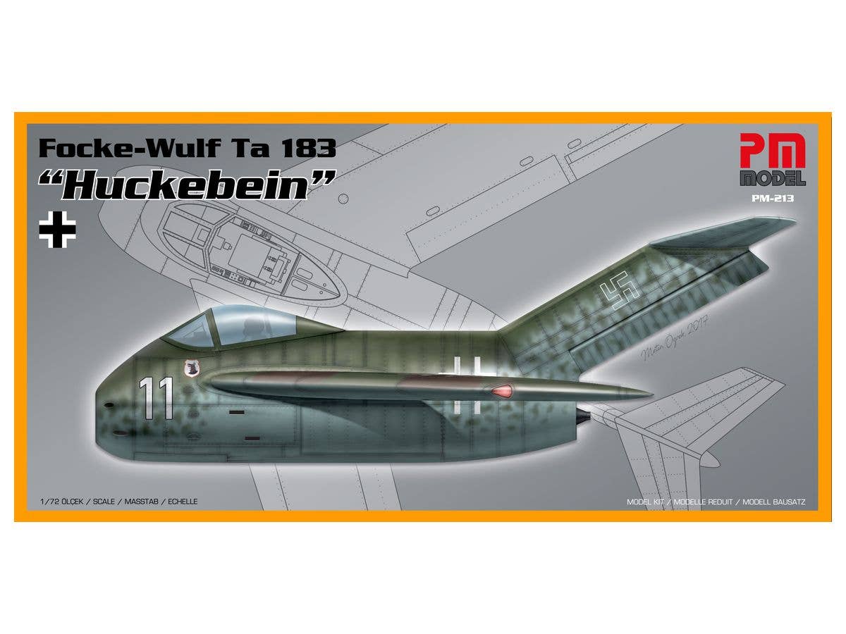 1/72 フォッケウルフ Ta-183 フッケバイン (2種類のドイツ空軍デカール付属)