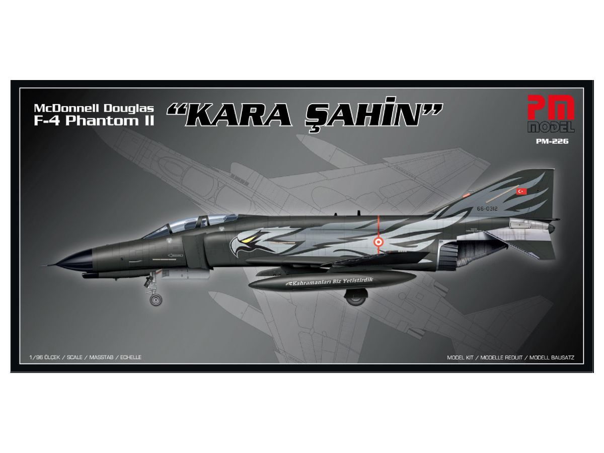 1/96 マクドネル・ダグラス F-4ファントムII ブラック・ファルコン (1種類のトルコ空軍デカール付属)