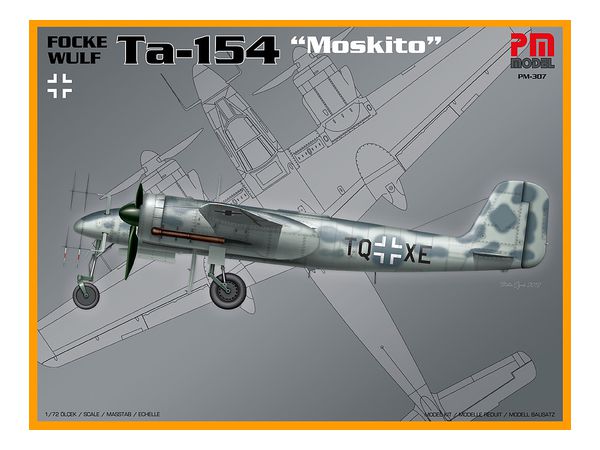 1/72 フォッケウルフ Ta-154 モスキトー (1種類のドイツ空軍デカール付属)